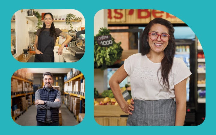 Emprendedores en su tienda