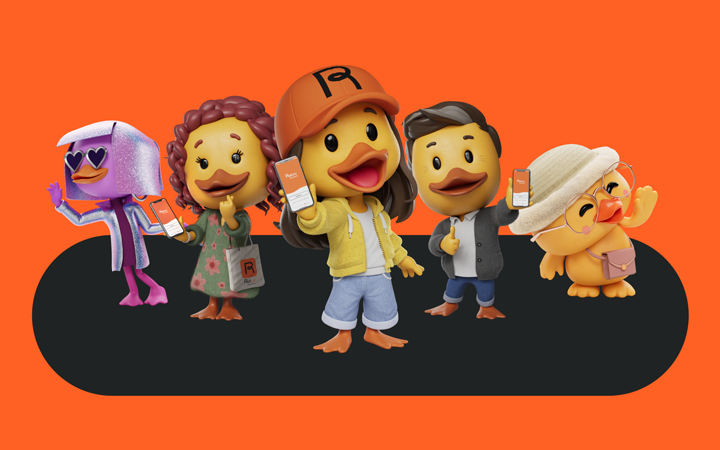 Personajes patos rutpay