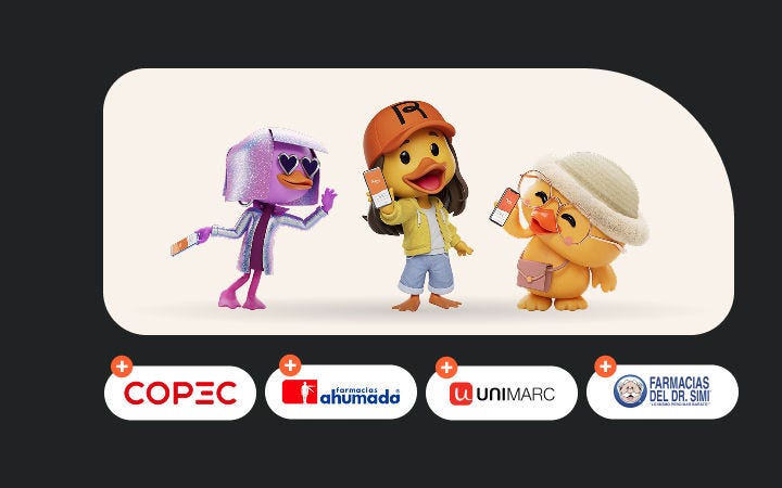 Copec , FASA, Unimarc, Dr. Simi