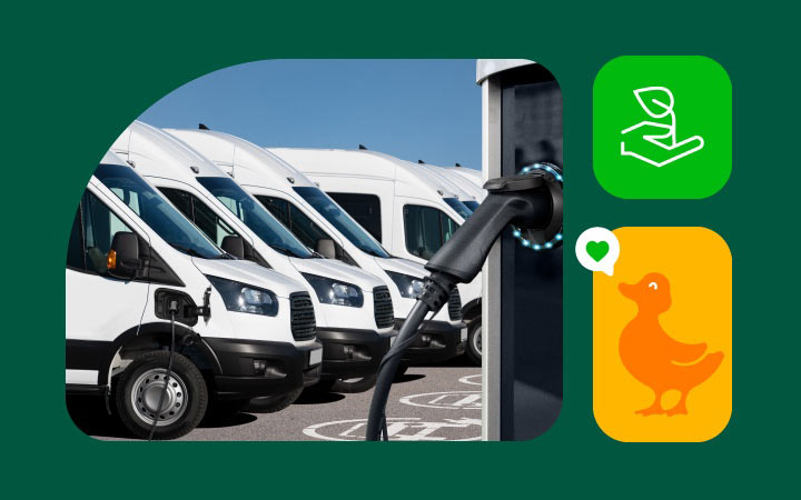 Auto eléctrico cargándose