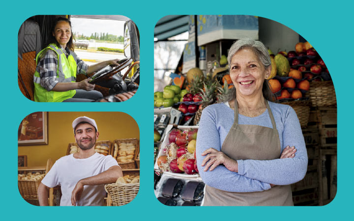 Emprendedores en su tienda