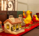 Artesanías en una mesa